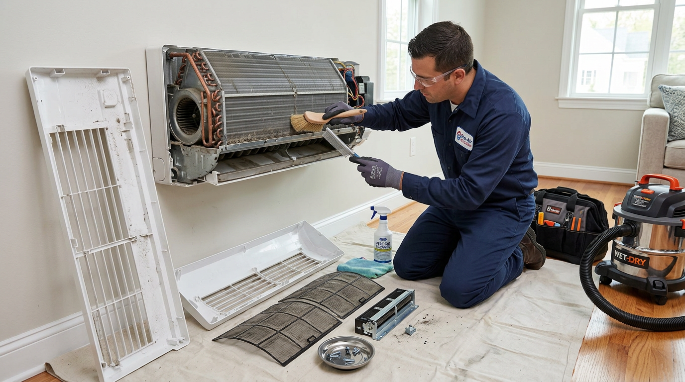 Разборка внутреннего блока